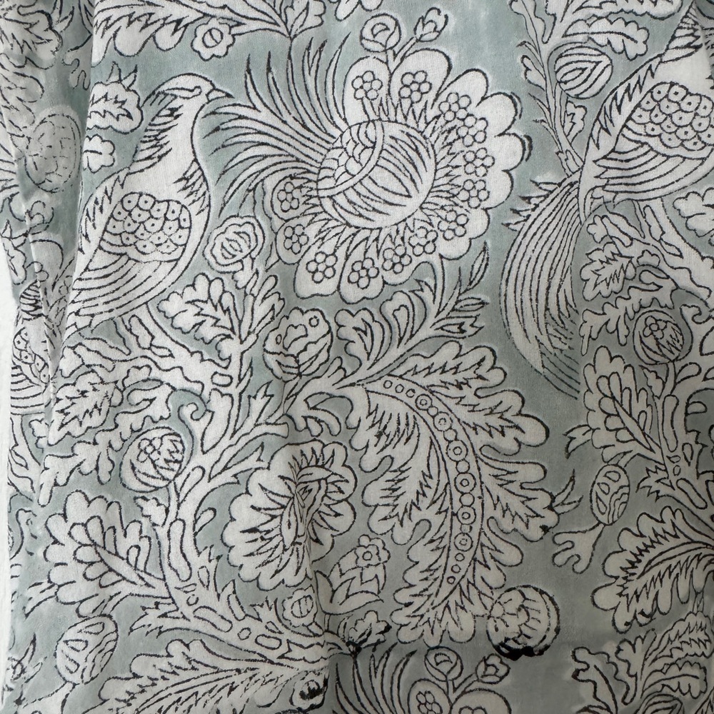Emerson Fry Gray/Blue Floral Blouse - Picture 4 of 4